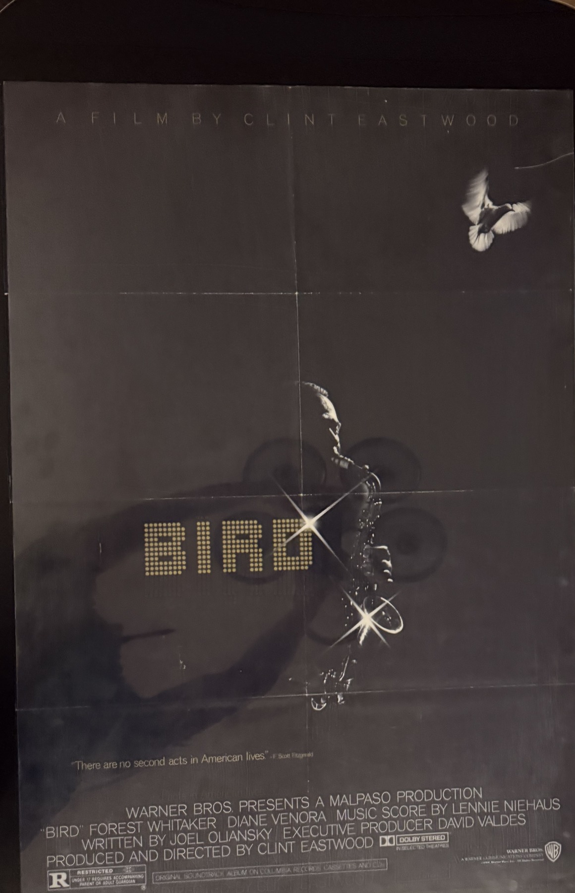 Actual Bird — Warner Home Video promotional folder front photograph