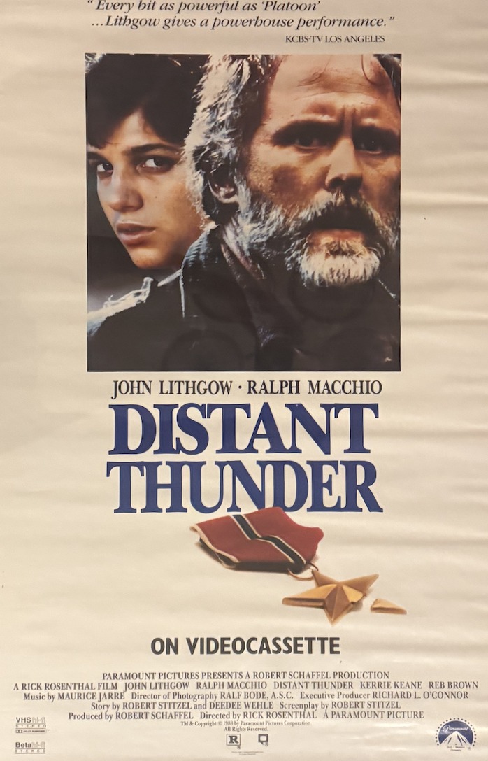 Actual Distant Thunder — Paramount home-video promotional poster front photograph