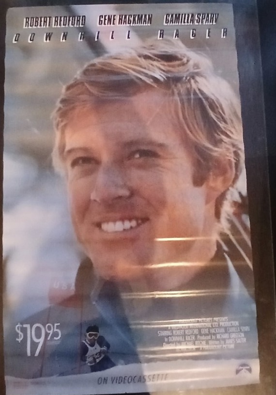 Actual Downhill Racer — home-video promotional poster front photograph