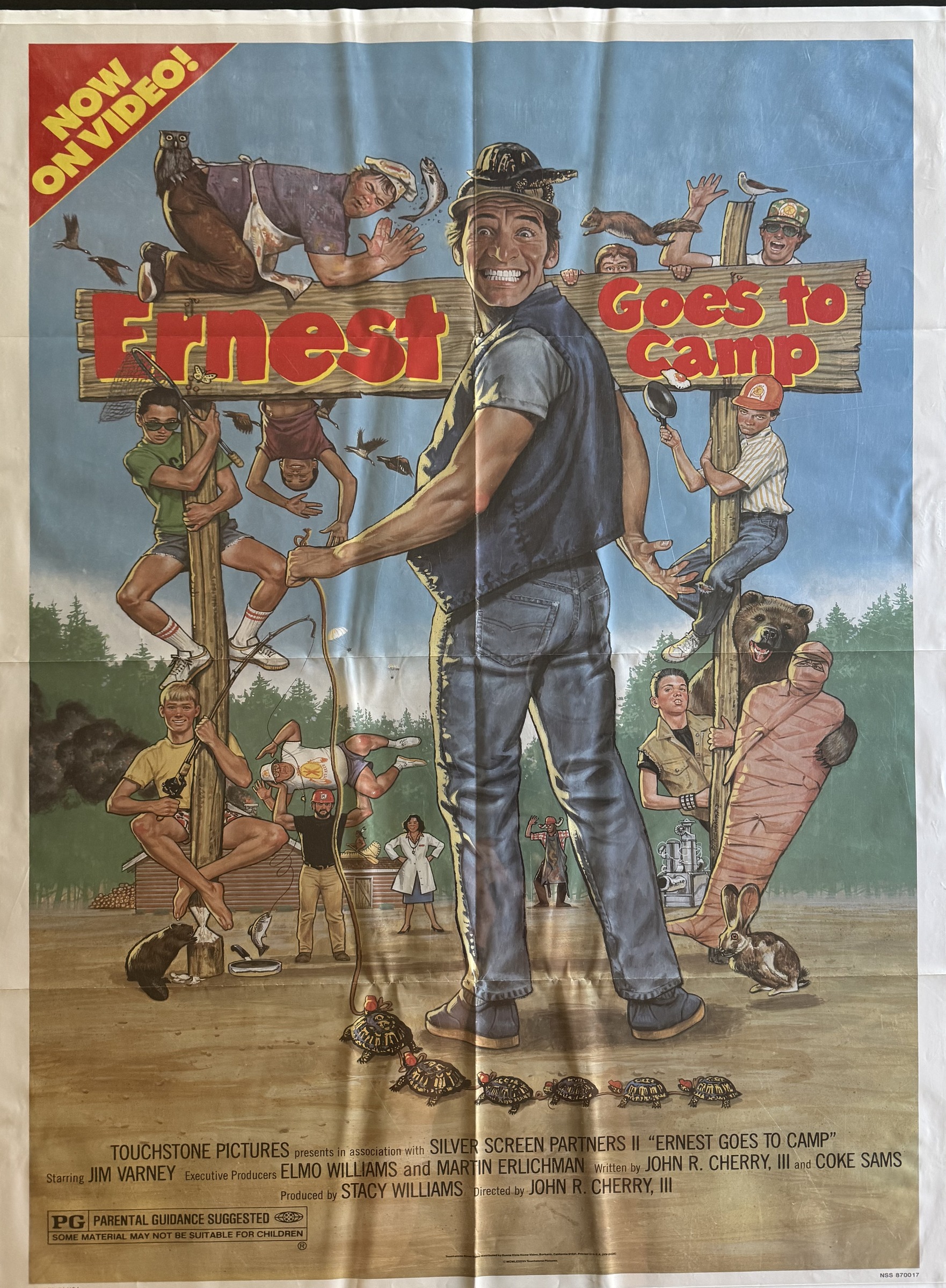 Actual Ernest Goes to Camp — Touchstone video-release poster front photograph
