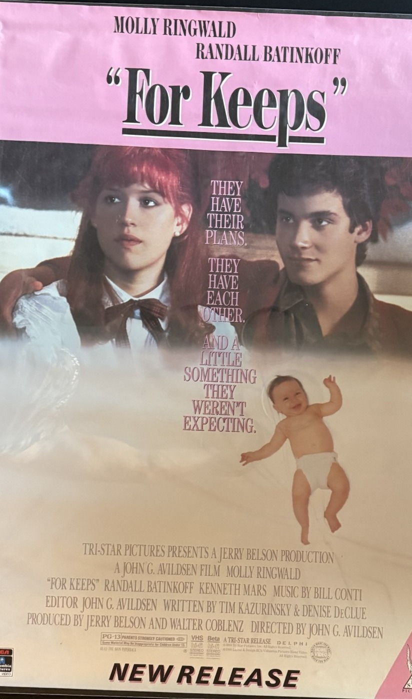 Actual For Keeps — RCA/Columbia Home Video new-release poster front photograph
