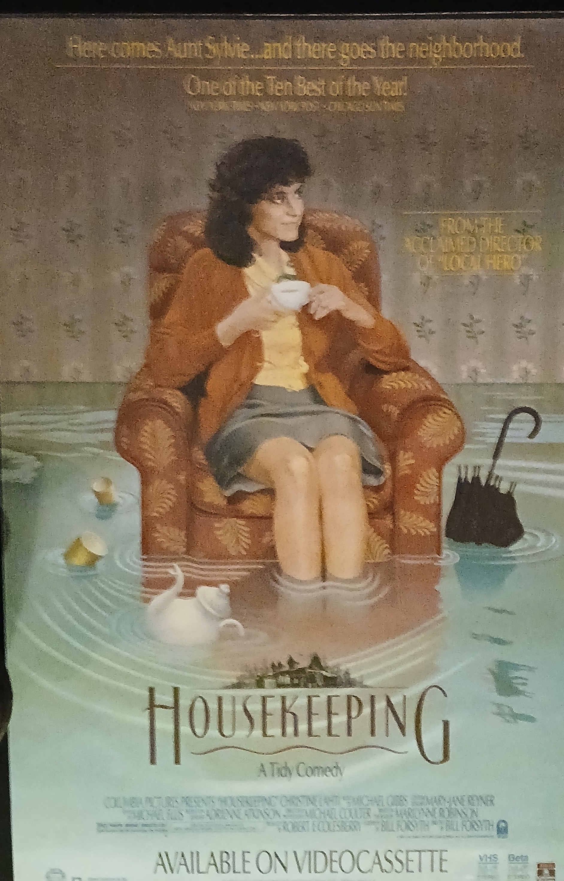 Actual Housekeeping — Columbia videocassette promotional poster front photograph