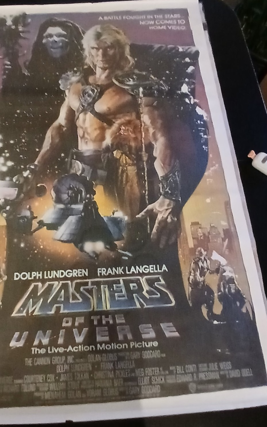 Actual Masters of the Universe — home-video promotional poster front photograph