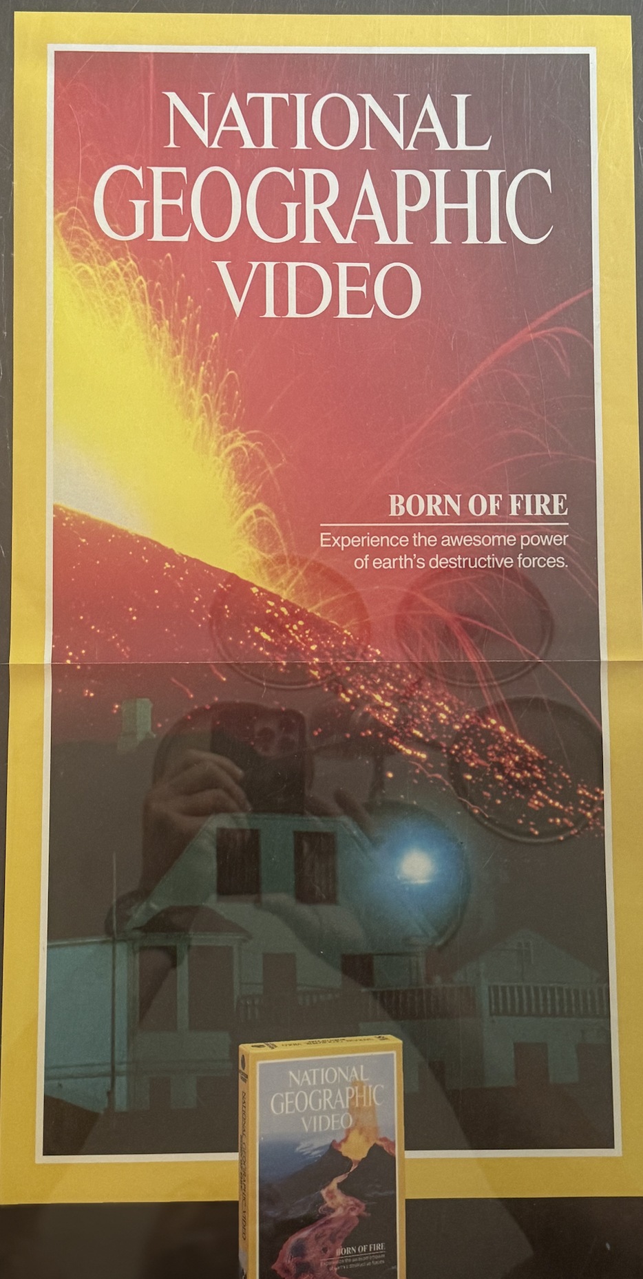 Actual National Geographic Video: Born of Fire — home-video display poster front photograph