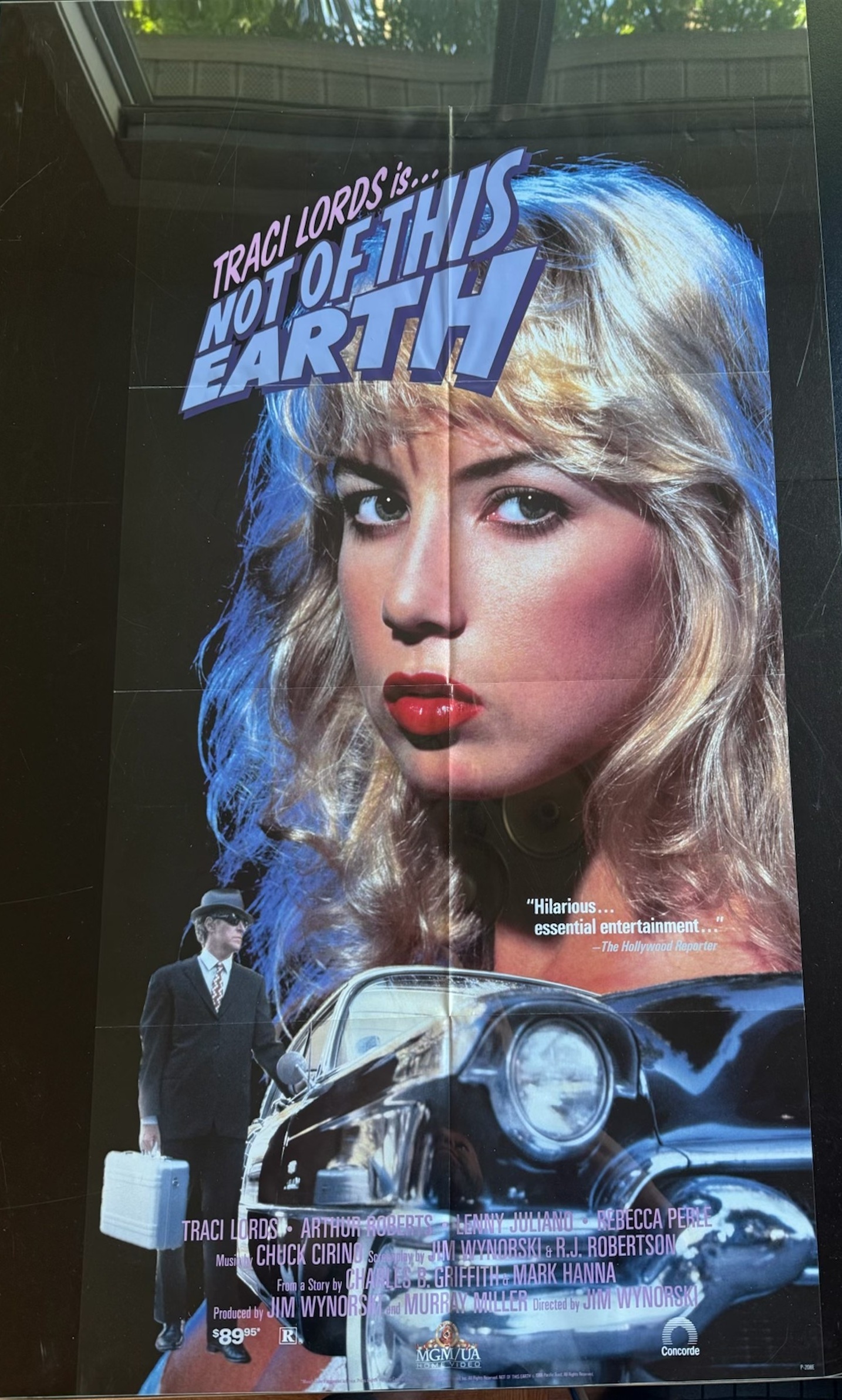 Actual Not of This Earth - Traci Lords video-release one-sheet front photograph