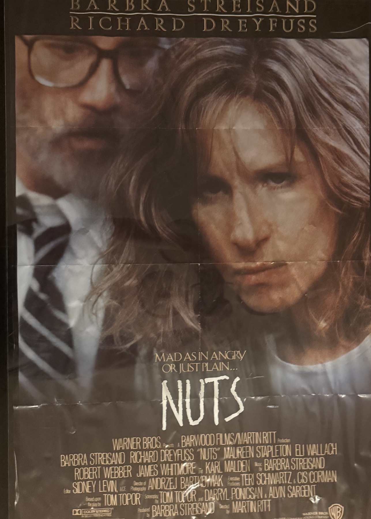 Actual Nuts - Warner Bros. theatrical promotional poster front photograph