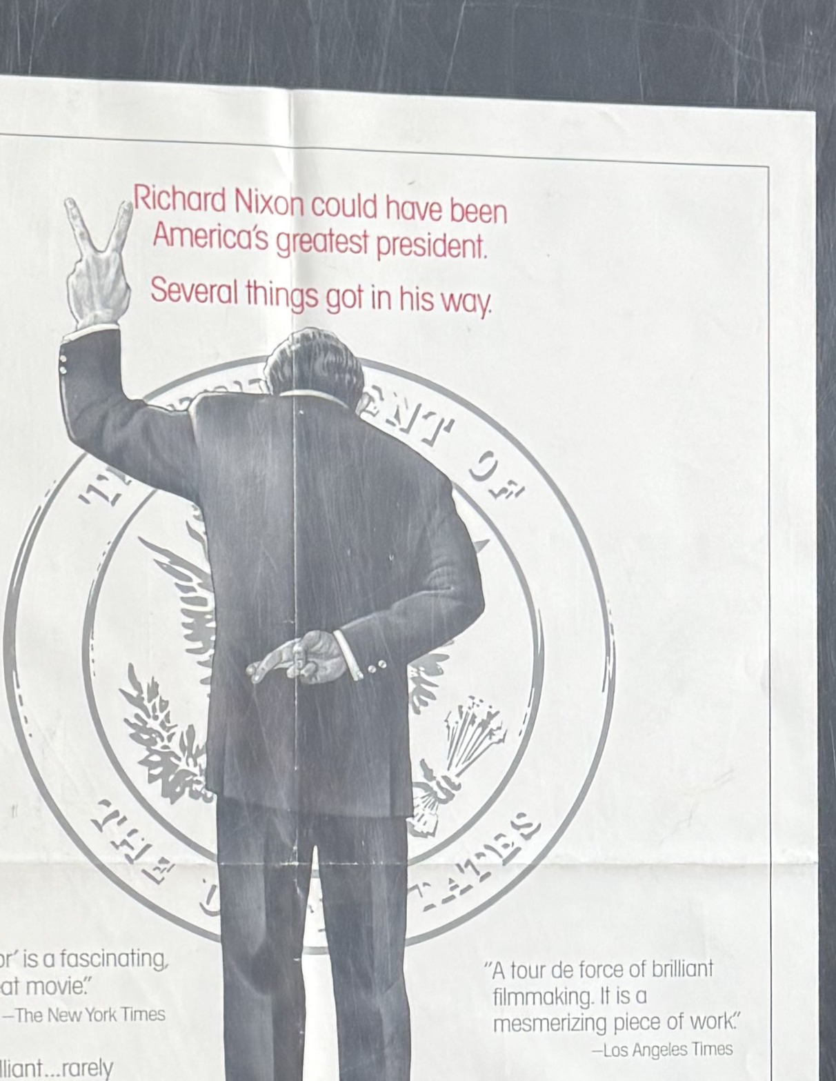 Actual Secret Honor - Robert Altman promotional sheet front photograph