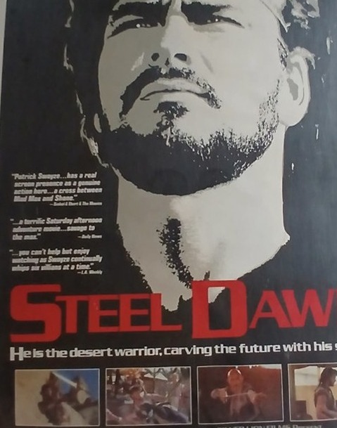 Actual Steel Dawn — home-video promotional poster front photograph