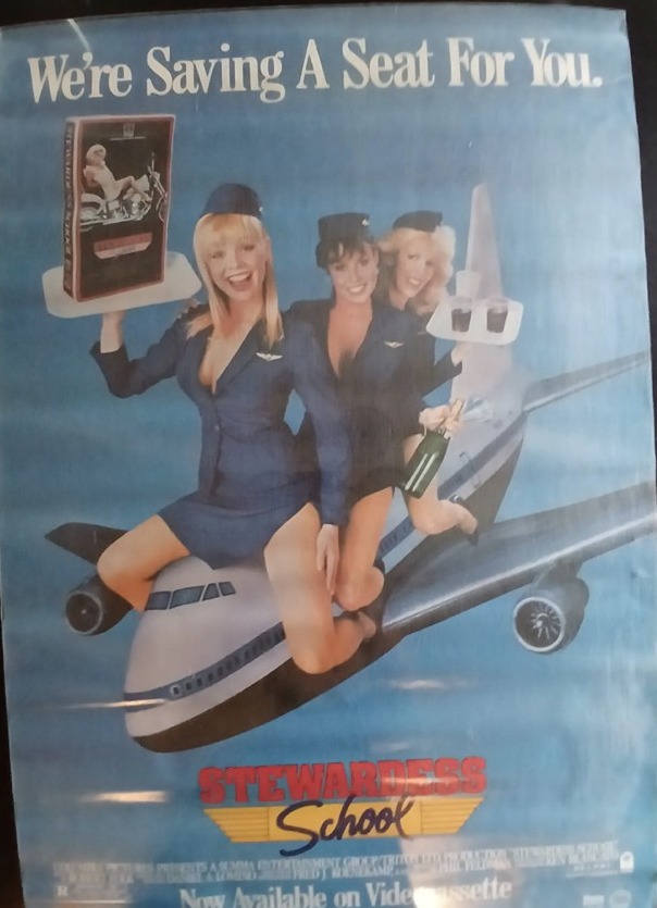 Actual Stewardess School — home-video promotional poster front photograph