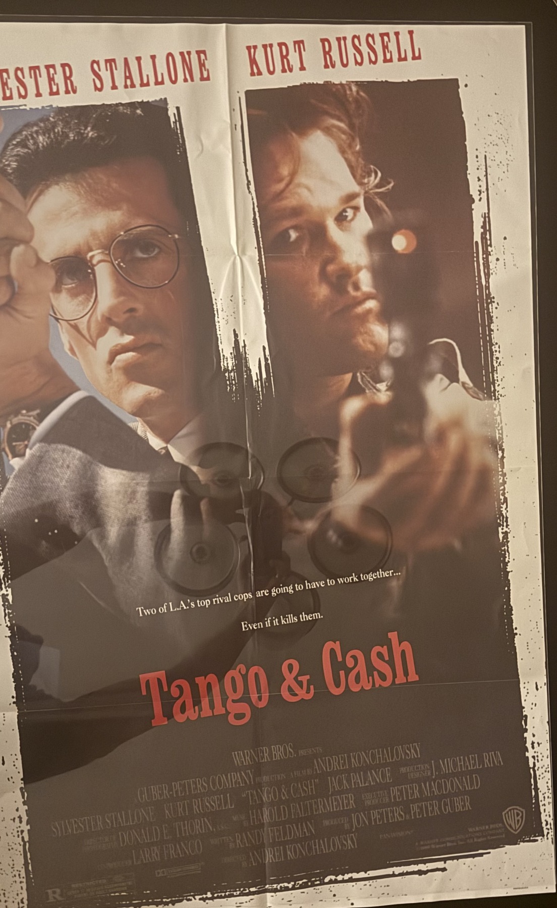 Actual Tango & Cash - Warner Home Video promotional poster front photograph