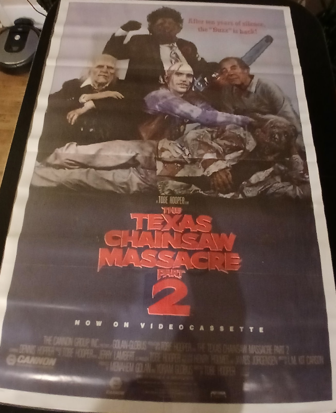 Actual The Texas Chainsaw Massacre 2 — home-video promotional poster front photograph