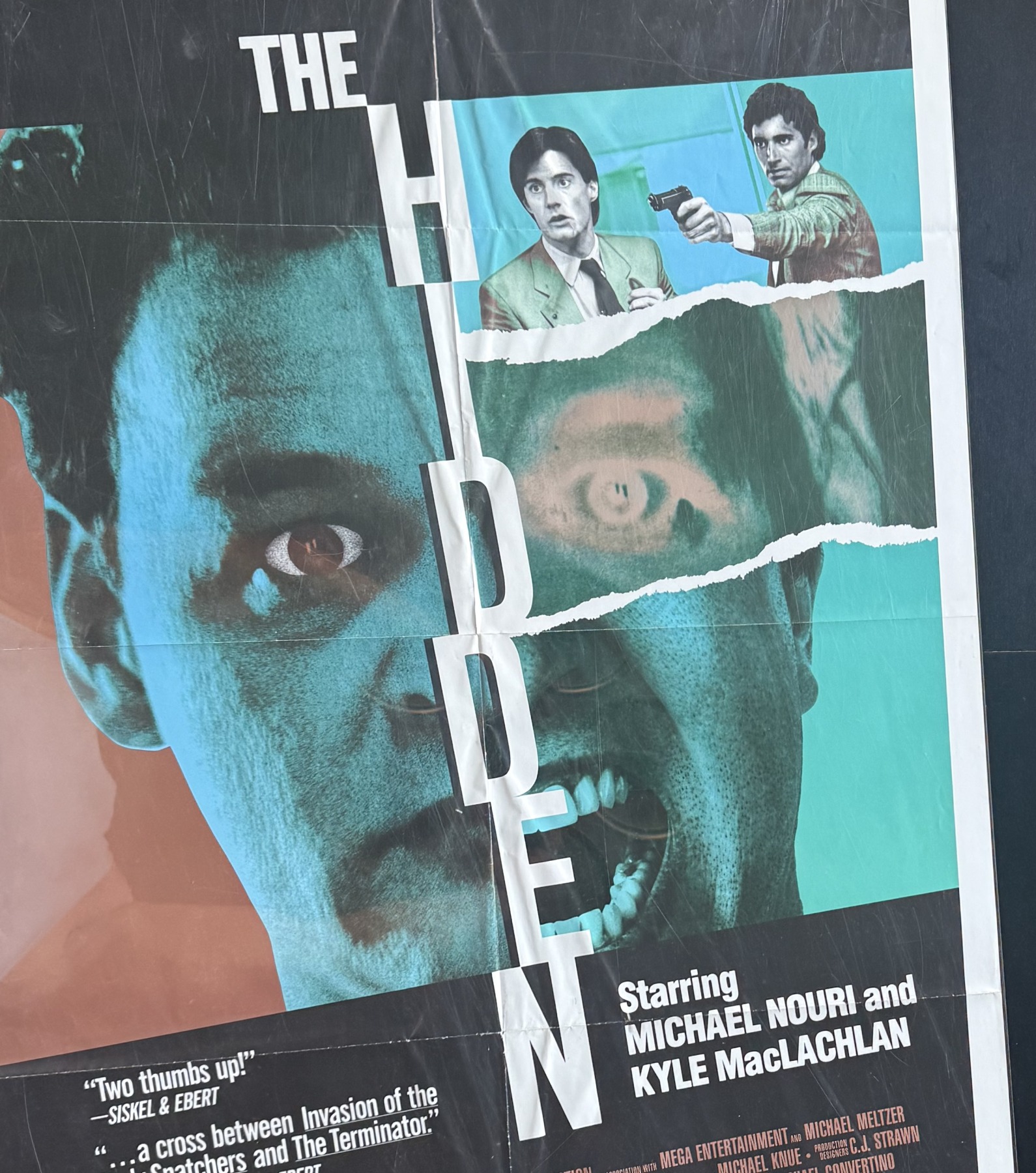 Actual The Hidden - video-store promotional poster front photograph