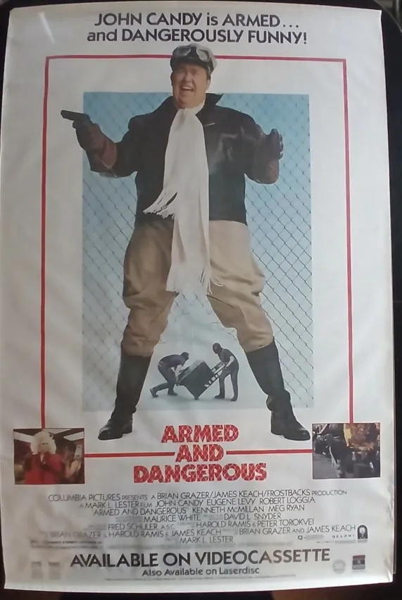 Actual Armed and Dangerous — home-video promotional poster front photograph