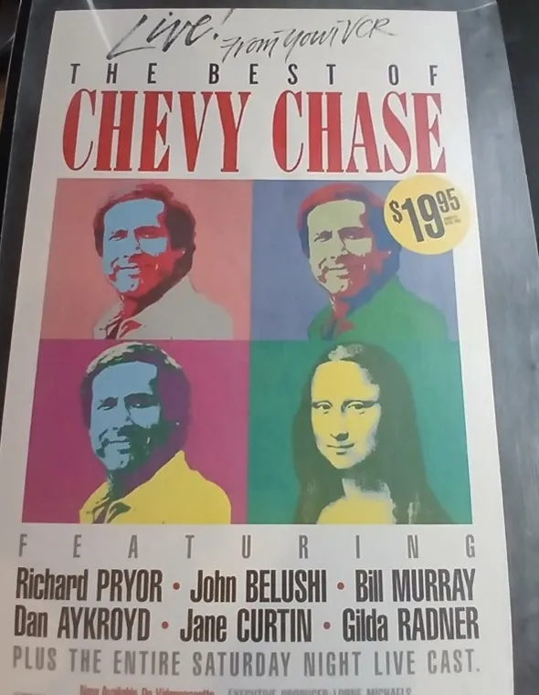 Actual The Best of Chevy Chase — home-video promotional poster front photograph