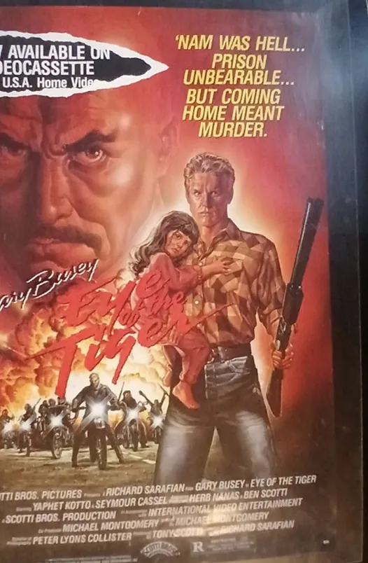 Actual Eye of the Tiger — home-video promotional poster front photograph