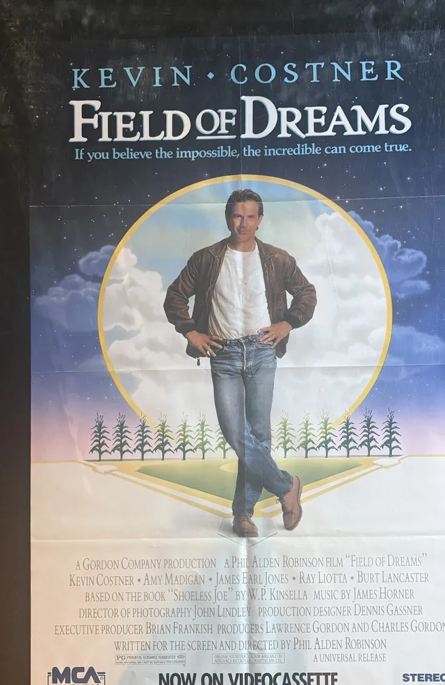 Actual Field of Dreams — MCA Home Video promotional poster front photograph