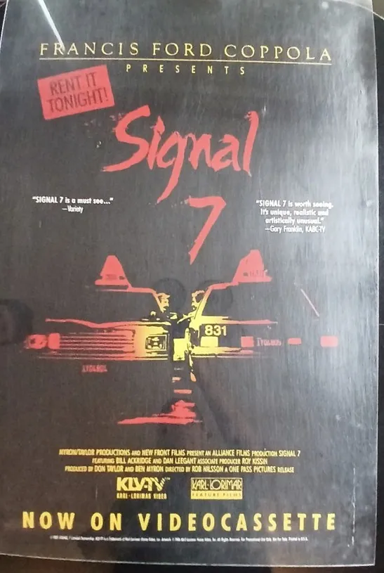 Actual Signal 7 — home-video promotional poster front photograph