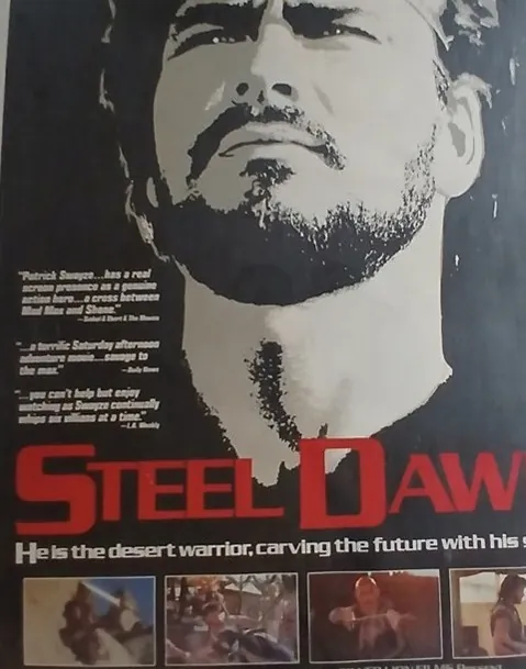 Actual Steel Dawn — home-video promotional poster front photograph