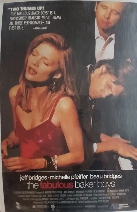 Actual The Fabulous Baker Boys — home-video promotional poster front photograph