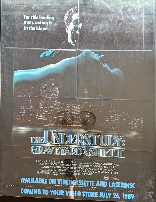 Actual The Understudy: Graveyard Shift II — Virgin Vision video promotional poster front photograph