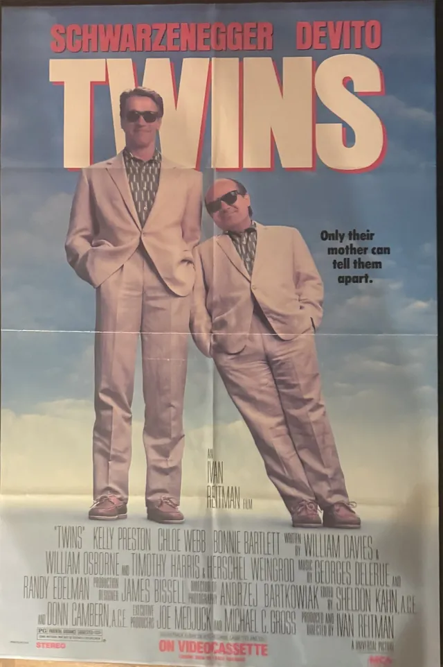 Actual Twins — MCA Home Video promotional poster front photograph