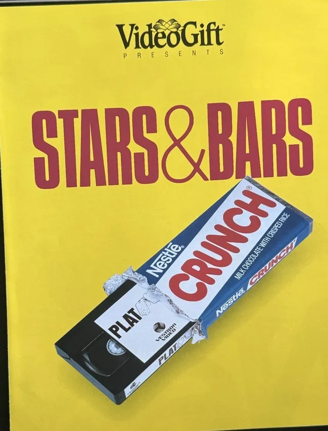 Actual Stars & Bars — VideoGift / Platoon Nestle Crunch promotional poster front photograph
