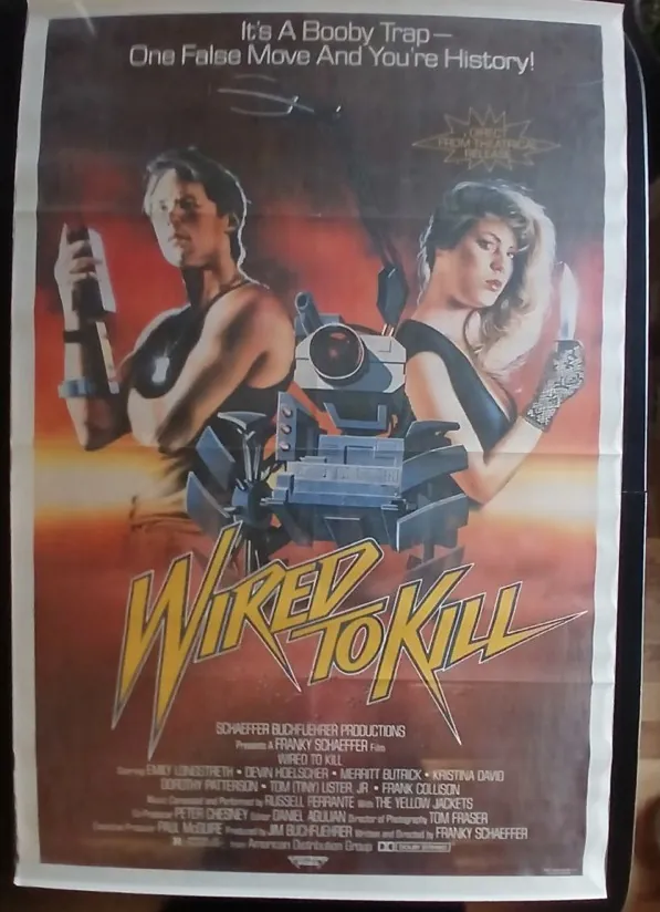 Actual Wired to Kill — home-video promotional poster front photograph